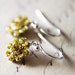 Sparkle Earrings Yellow Silver Dangle