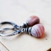 Botswana Agate Drop Earrings Gemstone Jewelry Silver Dangle PoleStar