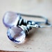 Rose Pink Earrings Gemstone Jewelry Amethyst Silver