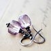 Pink Amethyst Gemstone Jewelry Cubes Dangle