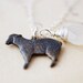 Spring Lamb Necklace Easter Black Sheep Pendant