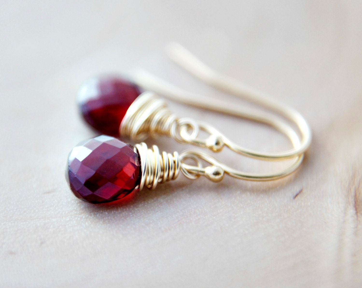 january birthstone white gold earrings