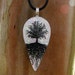 Winter SkiesTree Of Life Fused Glass Pendant