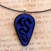 Shadow Dragon Fused Glass Pendant