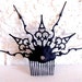 Steampunk Victorian Hair Comb black Gothic hair Ornament gothic evil queen inspired for that noir bride unique urban wedding or vampire ball