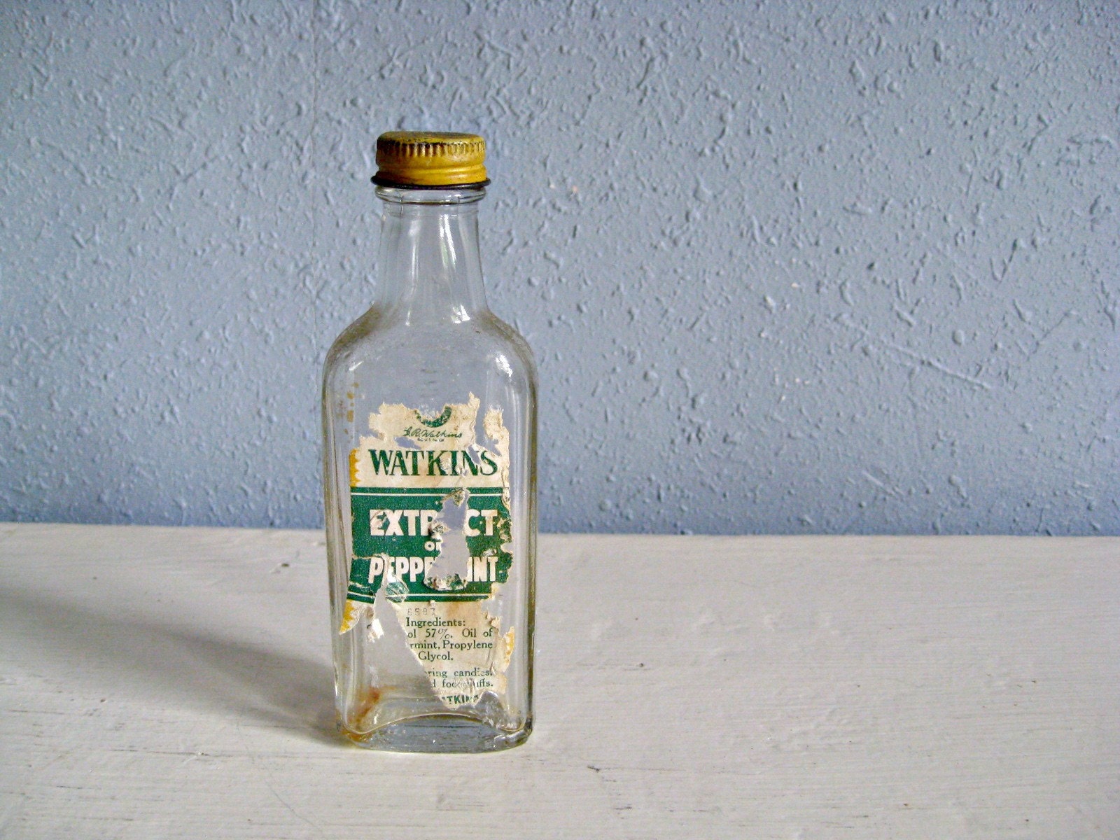 Vintage Watkins Bottle Peppermint Extract