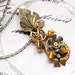 Victorian Doll - Enamel Spring Steampunk Flower Necklace