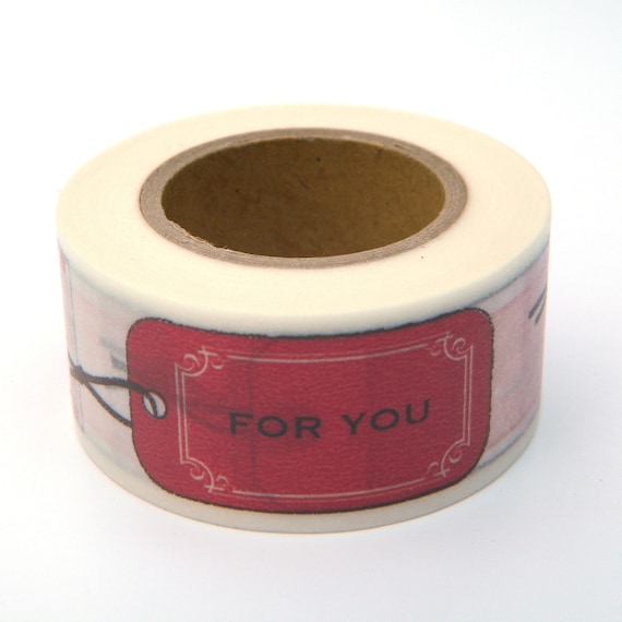 Red Washi Tape, Japanese Masking, Gift Labels, Scrapaholic Collection Il_570xn