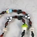 Coffee Break Lampwork Glass OOAK Scottie Necklace and Earring Set - 333ss
