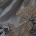 Peacock Feather Cascade Bouquet in Ivory or Natural with Crystals and Pearls