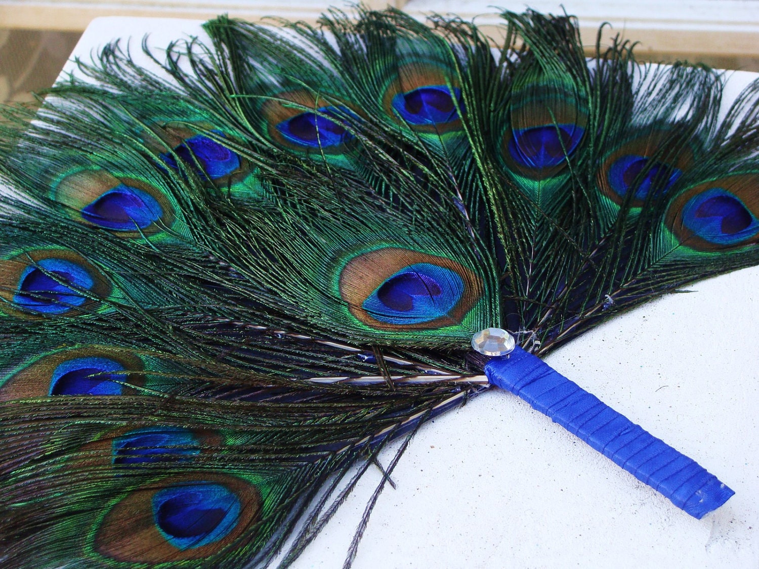 50 Deposit For 100 Peacock Feather Fan Favors In Your By Ivyndell 2692