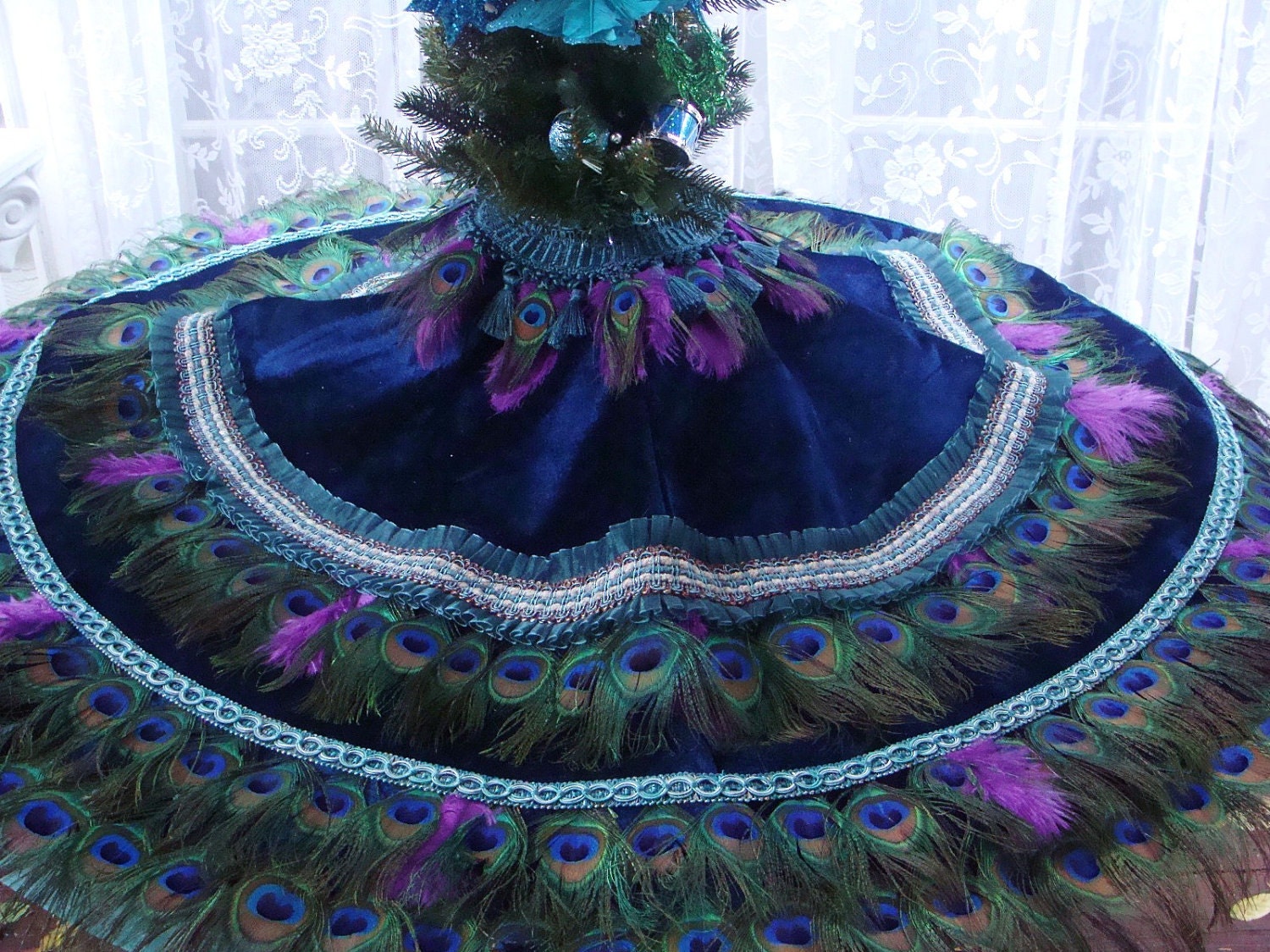 items similar to dual use 48 quot peacock feather christmas items similar to dual use 48 quot peacock feather christmas