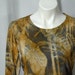 Butterscotch and Black Jungle Lace Bamboo Tee (medium)