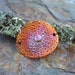 One (1) Copper Large Sea Urchin Oval Free Form Bracelet or Necklace Component