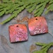 Handmade Copper Bamboo Square (one pair)