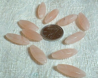Czech Glass Beads, Hairpipe, Pink, Marbled, 18mm X 7mm, 10 pcs
