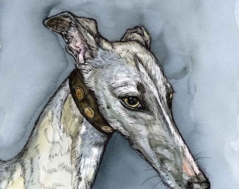 I should have told you long ago - Whippet Dog Art Print