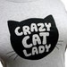Crazy Cat Lady Grey PLUS SIZE T-Shirt - Sizes 1X or 2X