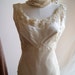 RESERVED///Wedding Dress / 60s Wedding Dress / Vintage 1960s Champagne Silk and Alencon Lace Couture Wedding Gown Size M