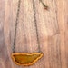 Necklace: Rustic Yellow Agate and Chain Adjustable, Sunset Glow RESERVED FOR ASHLEY