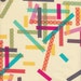End of Bolt - Last 30 Inches - Timeless Treasures Washi Tape Lines in Cream