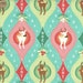 One Yard of Retro Reindeer Print by Sheri Berry