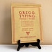 Gregg Typing Book College Textbook 1932 Techniques Projects Diagrams Typewriter