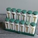 milk glass spice jars set