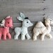 1940s handmade toys, set of three