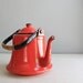 enamel tea kettle / tomato red / japan