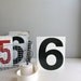 metal gas station number / industrial decor