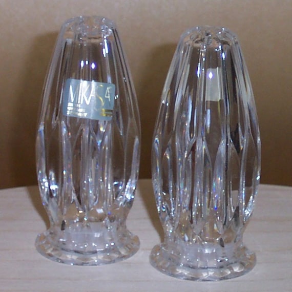 Vintage Mikasa Park Lane Crystal Salt and Pepper Shakers