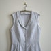 SALE - Handmade Gray Cotton Picnic Dress S/M