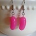 Mini Food Jewelry - Jelly Bean Earrings - Cotton Candy Flavor