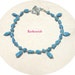 Handcrafted Chalk Turquoise Anklet with Drops
