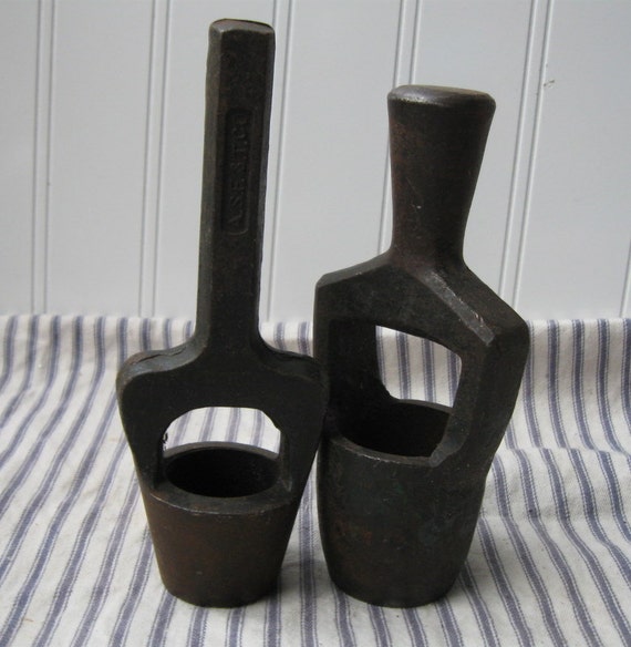 RESERVED FOR SWEETRHUBARB 2 Antique leather punches Round