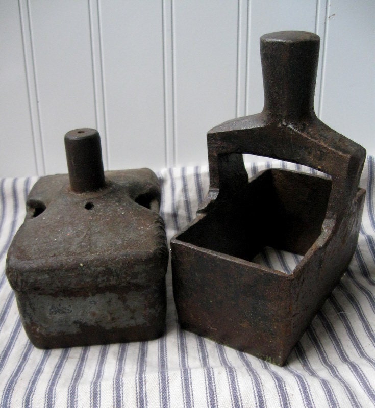 2 Antique leather punches Rectangular Heavy by hopeandjoyhome