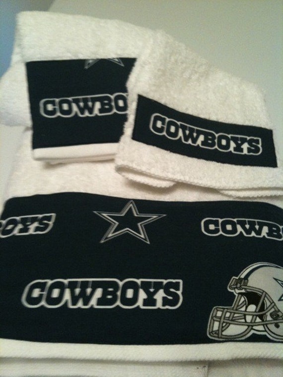 Dallas Cowboys Towel Set by MyTimeCreations on Etsy