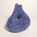 Felted Wool Pouch Blue