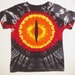 Lord of the Ring Tie Dye T-Shirt, Eye of Sauron Size 5-6