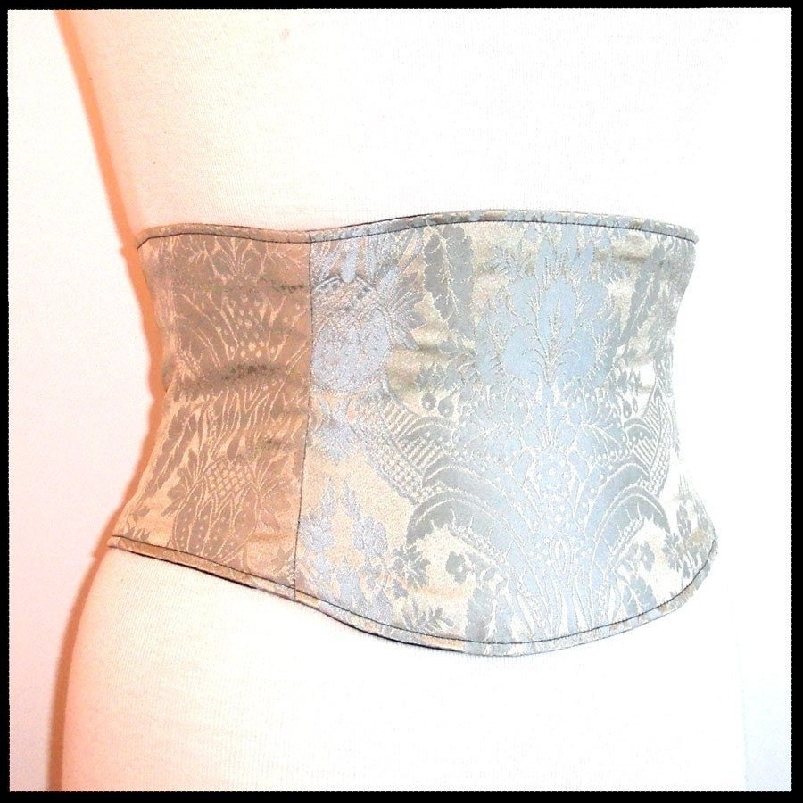 Any Size Baby Blue Waist Cincher Corset Belt