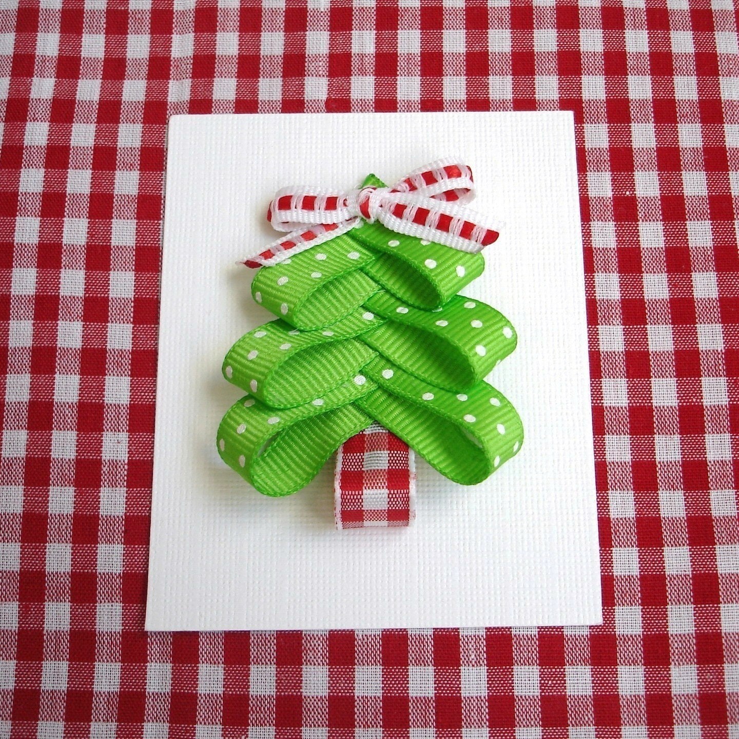 christmas tree hair clip christmas tree hair clip