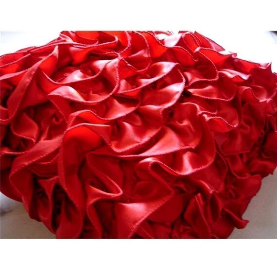 Vintage Red Pillow Sham Covers 24x24 Inches Satin Pillow