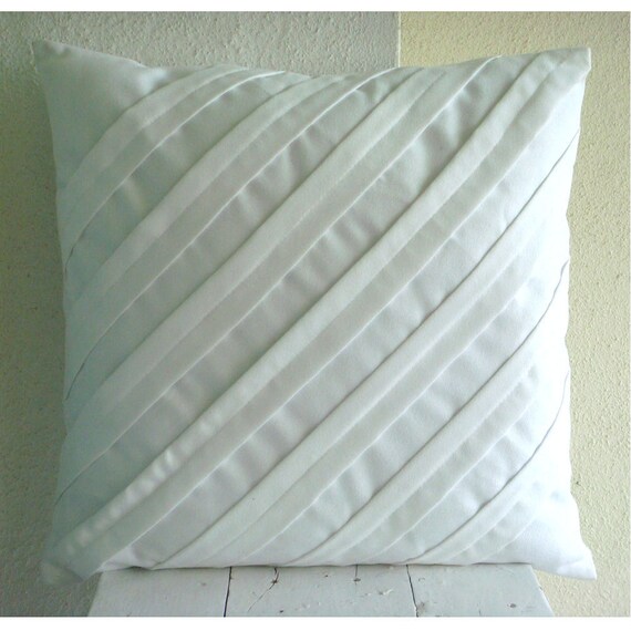 Contemporary White Euro Sham Covers 26x26 Inches Suede