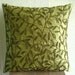 Tropical - Throw Pillow Covers - 16x16 Inches Silk Pillow Cover with Bead Embroidery