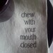 Manners Napkins Set of 6 in Linen Willow Color Limited Edition Green Letters