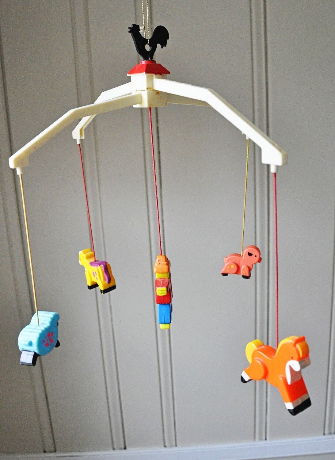 Vintage Fisher Price Music Box Mobile 174, Plays Brahms' Lullaby From