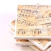 Tile Coasters - Vintage Sheet Music - Set of 4 Ceramic Tile Coasters