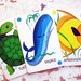 CATCH, Under The Sea- Vintage Playing Cards By Arrco, A Sweet Set of 10