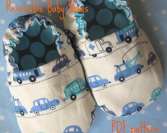 Reversible Baby Shoes, PDF pattern